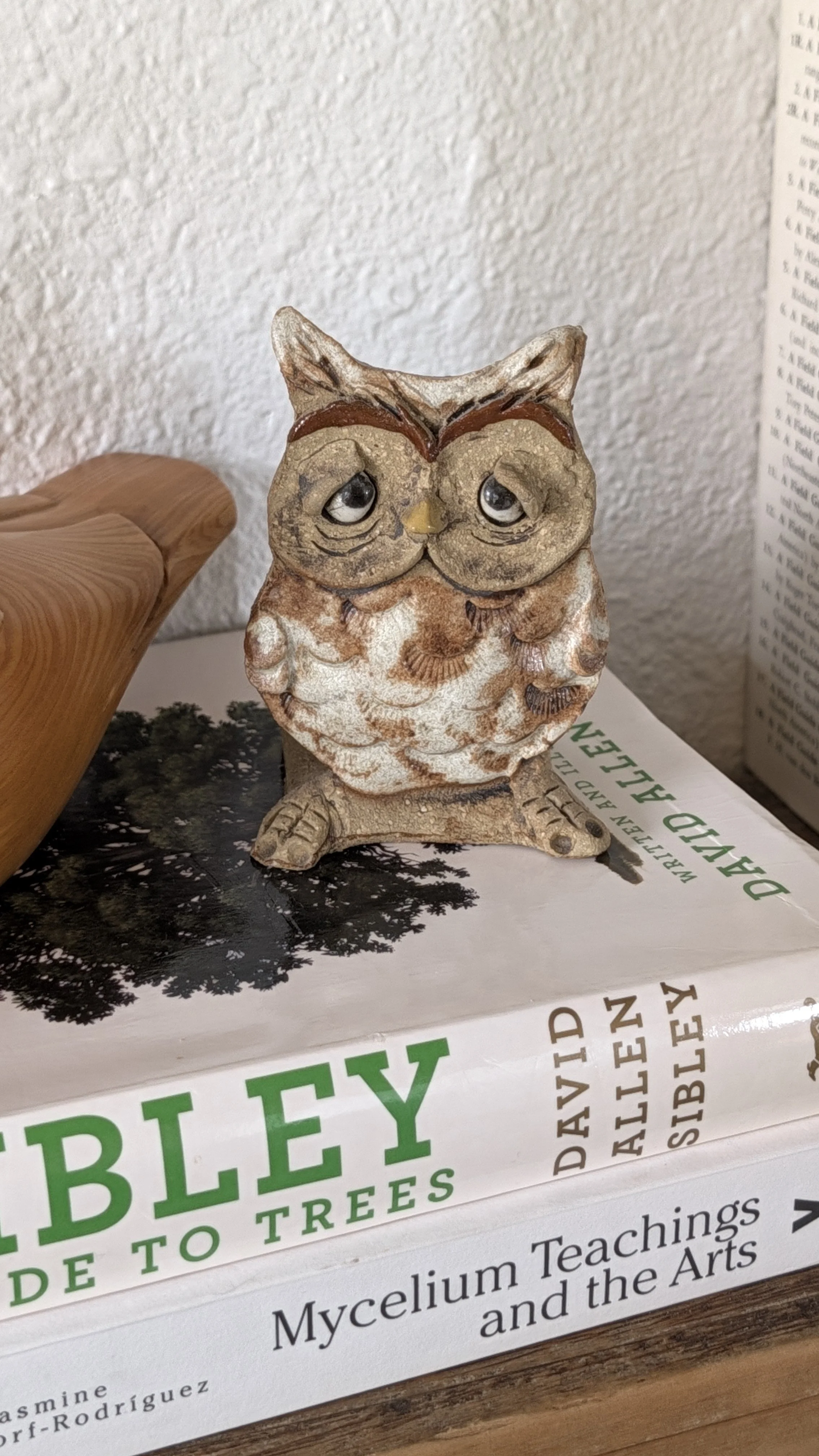 Vintage 1970s Max Hindt Studio Pottery Owl Napkin Holder