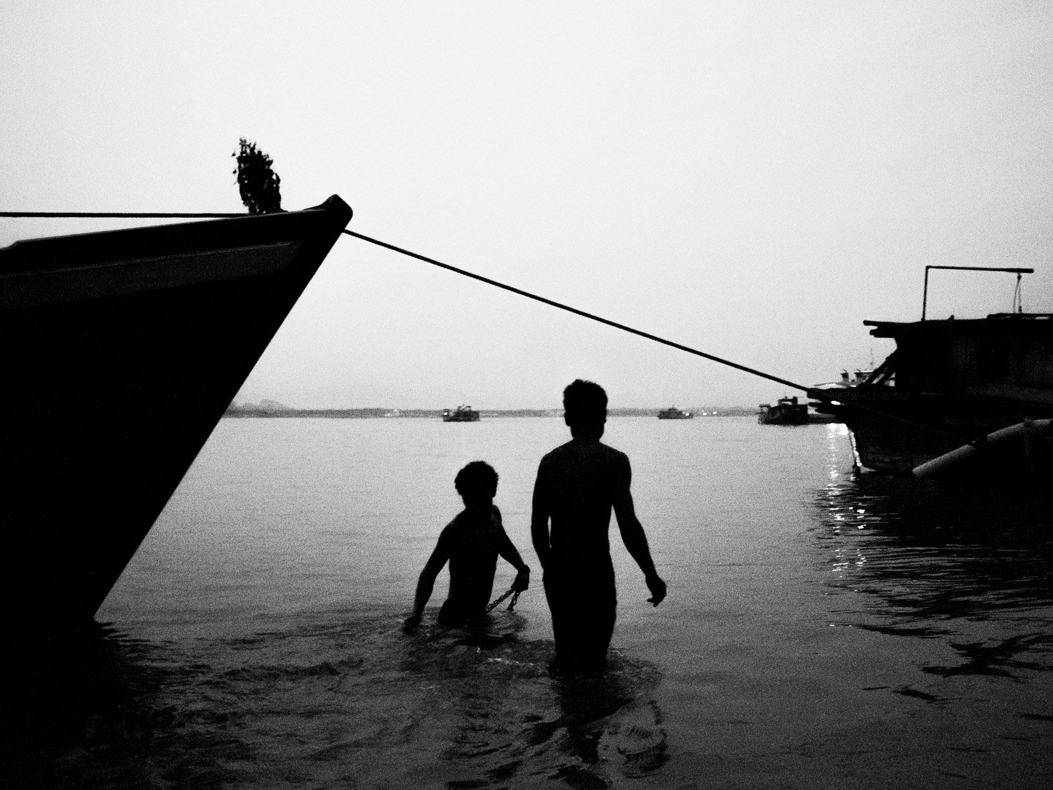 Myanmar. Mandalay. Irrawaddy River. 2012.
