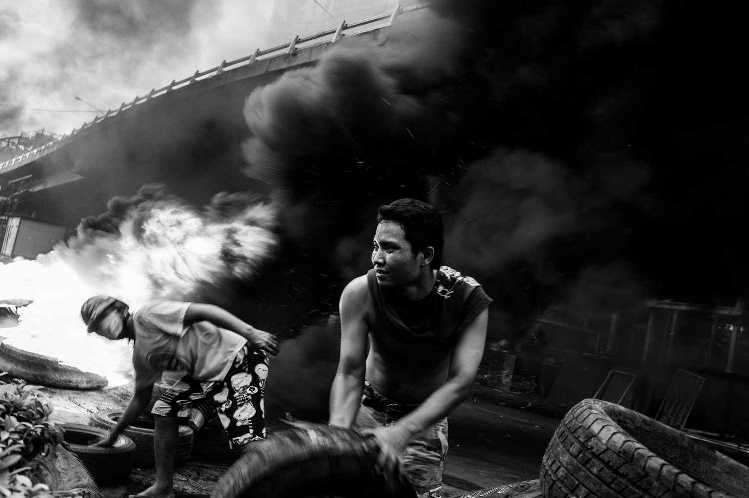 Thailand. Bangkok. Red Shirts uprising. 2010.