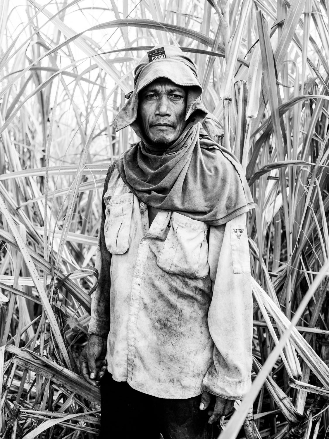 Philippines. Negros Occidental. Silay City. Aviraldo, sugarcane worker. 2017.