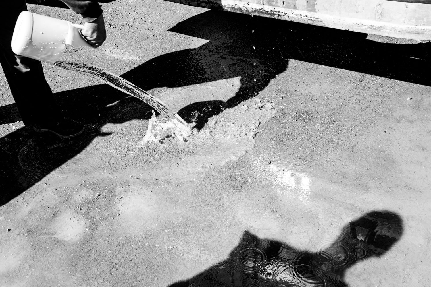 Jordan. Water supply system, Al Zaatari refugee camp 2014.