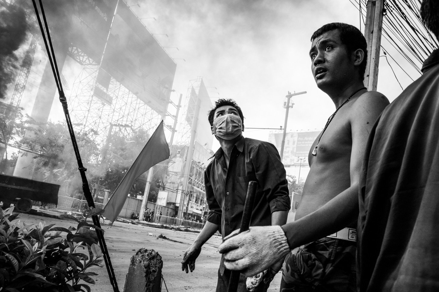 Thailand. Bangkok. Red Shirts uprising. 2010.