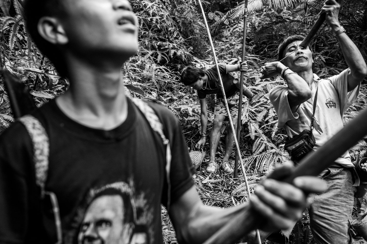 Malaysia. Sarawak province. Penan tribe settlement. 2011.