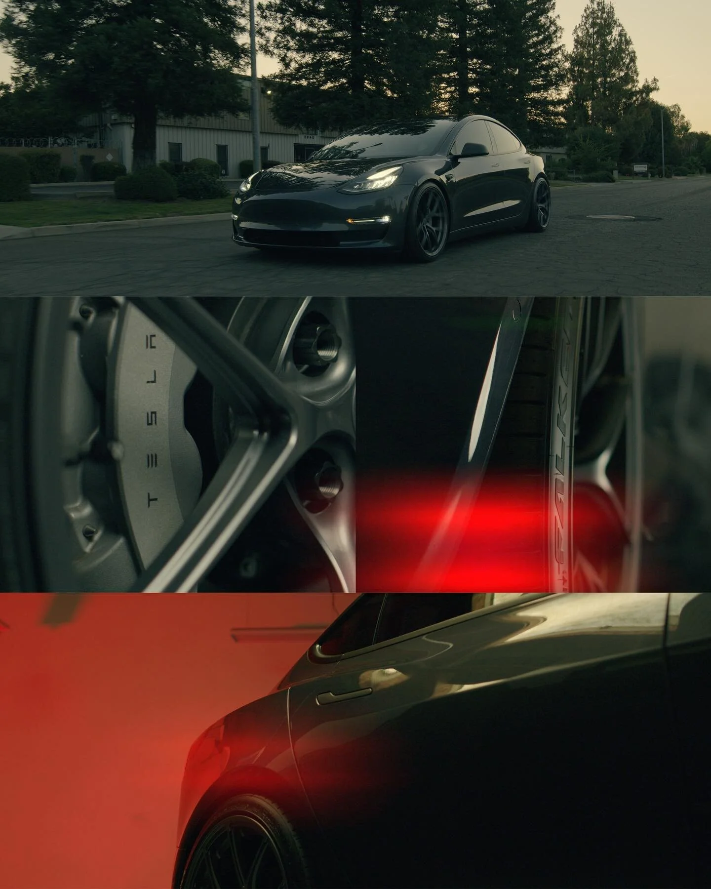 What a sexy Tesla Model 3 captured by @sharpxshoota on his BMPCC6K. Graded with our BUTTERY Natural Rec709! ⚡️ 🔋
