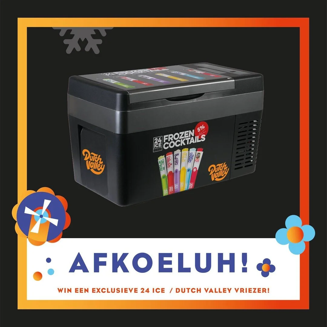 Pfff, wat is het heet, he?! 🥵 

Geen nood, want samen met onze vrienden van @24_ice  geven we een draagbare vriezer weg (t.w.v. &euro; 300), zodat je lekker af kunt koelen met een hele berg van die heerlijke 24ICE&rsquo;jes! 🍦

Volg @24_ice en vertel ons jouw beste afkoeltip? Beste tip wint!
