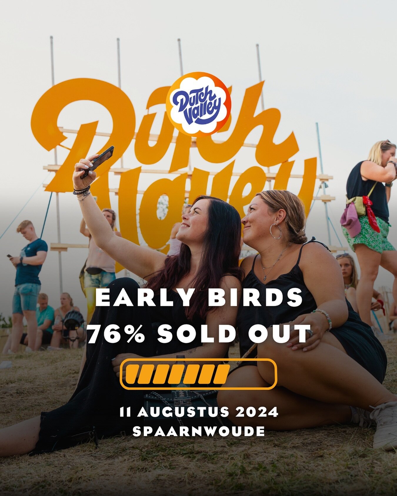 De Early Bird tickets gaan als de bliksem! Vis niet achter het net en hengel jouw tickets vandaag nog binnen! 🎣🎫

Tickets via www.dutchvalleyfestival.nl 👈