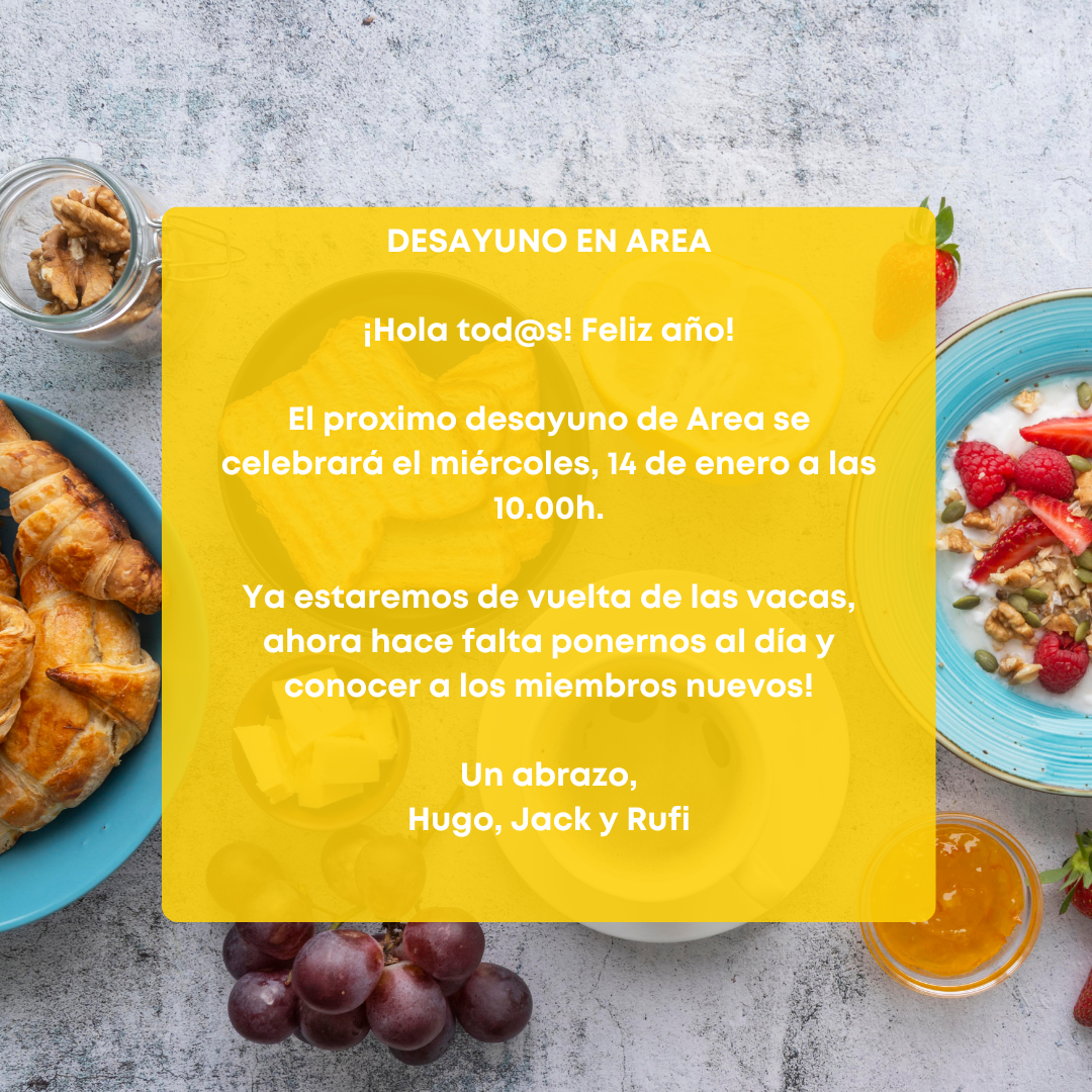 Members´ breakfast in Area Coworking