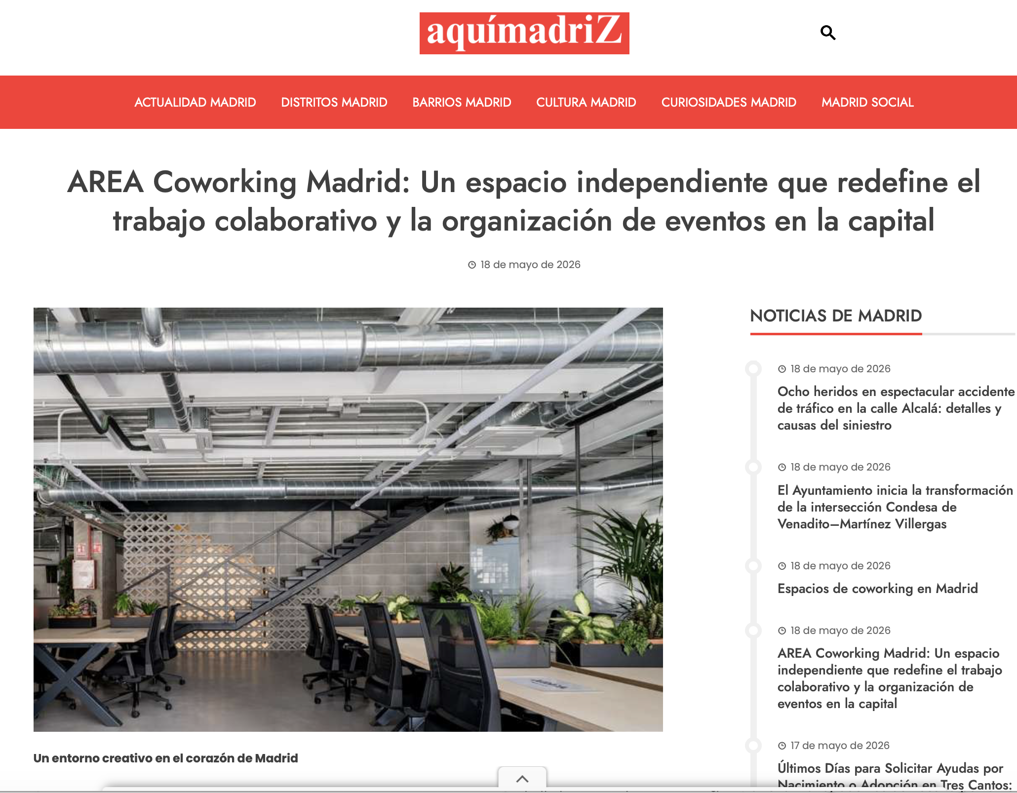 Han hablado de nosotros. Y por partida doble.