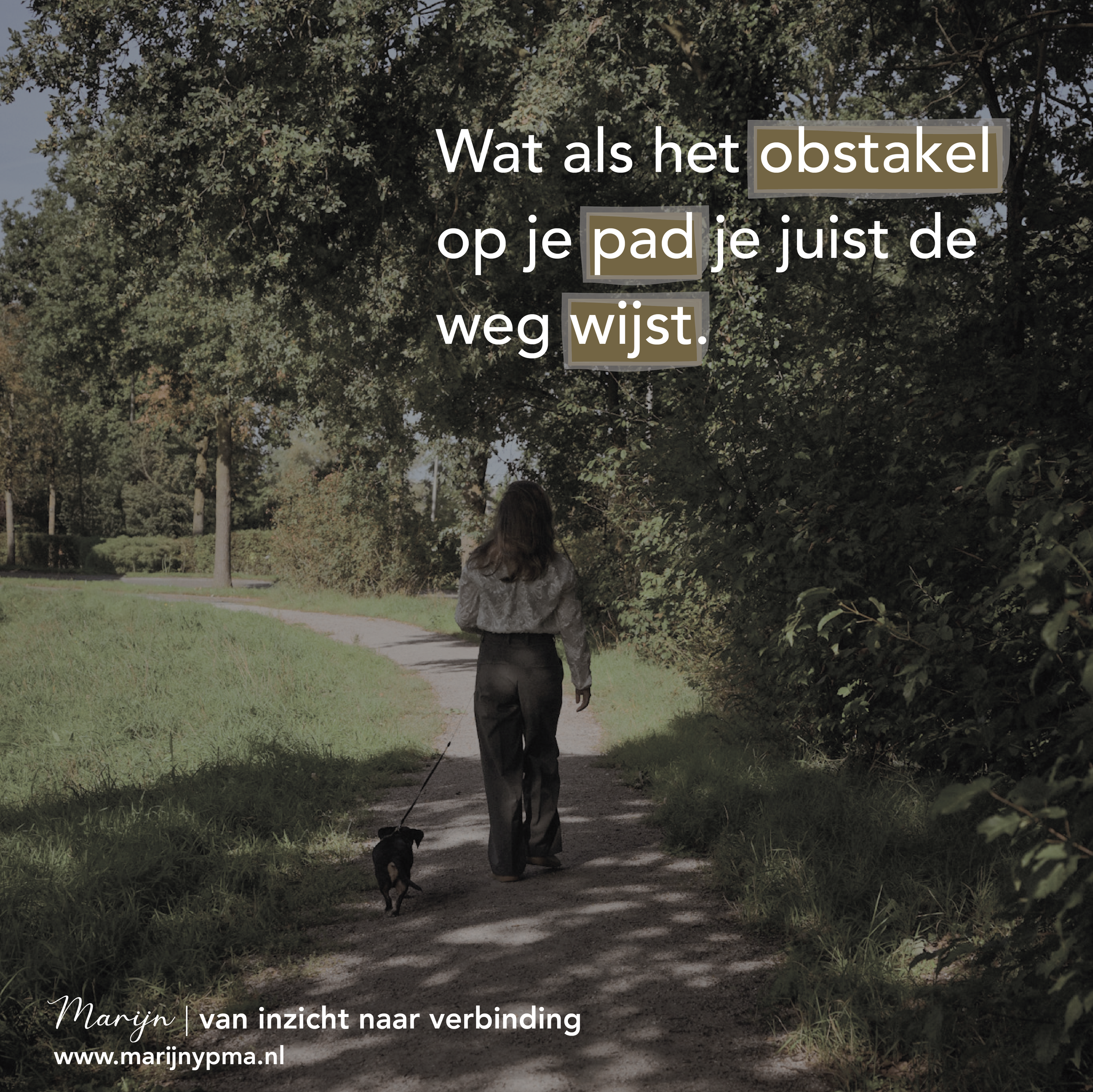 Niet alles wat je tegenhoudt, staat je in de weg
