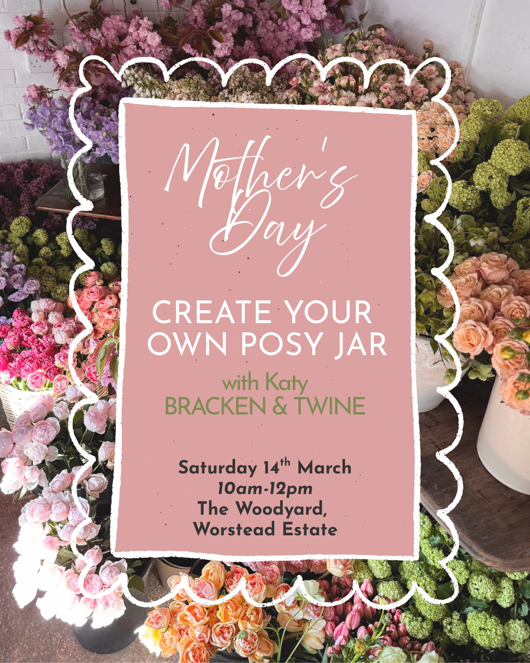 Mother's Day Event with Bracken & Twine  - 10am-12pm Saturday 14th March