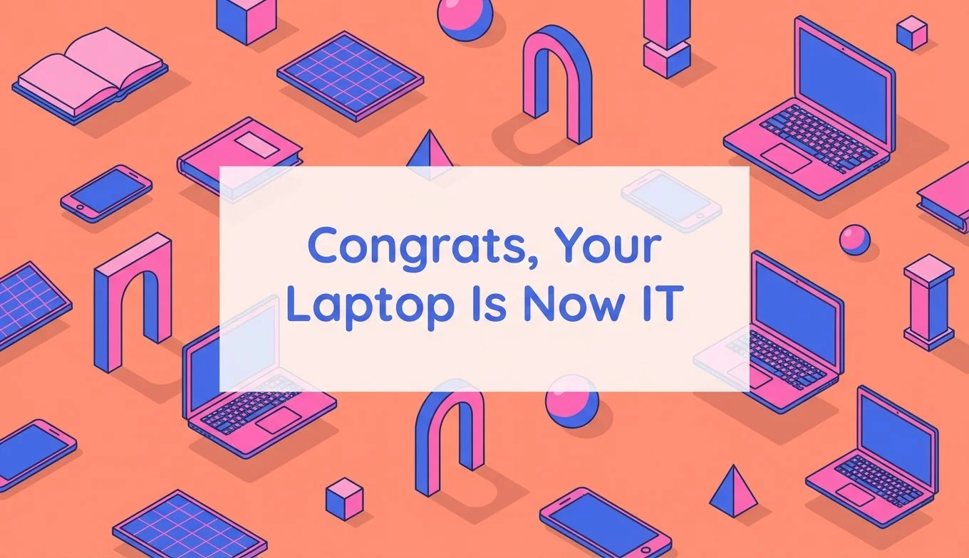 Congrats, Your Laptop Is Now IT