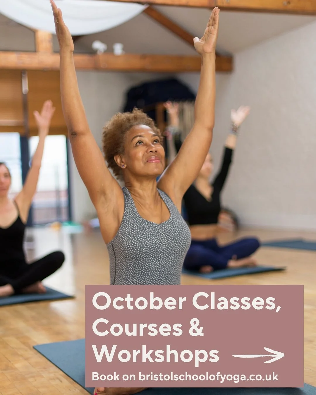 Comment &ldquo;yoga now&rdquo; and we&rsquo;ll message the link to these events straight to your DM&rsquo;s 🫶

The next few months are jam packed with yoga class, courses and workshops here at our Bristol studio 💙

Swipe through, what&rsquo;s appea