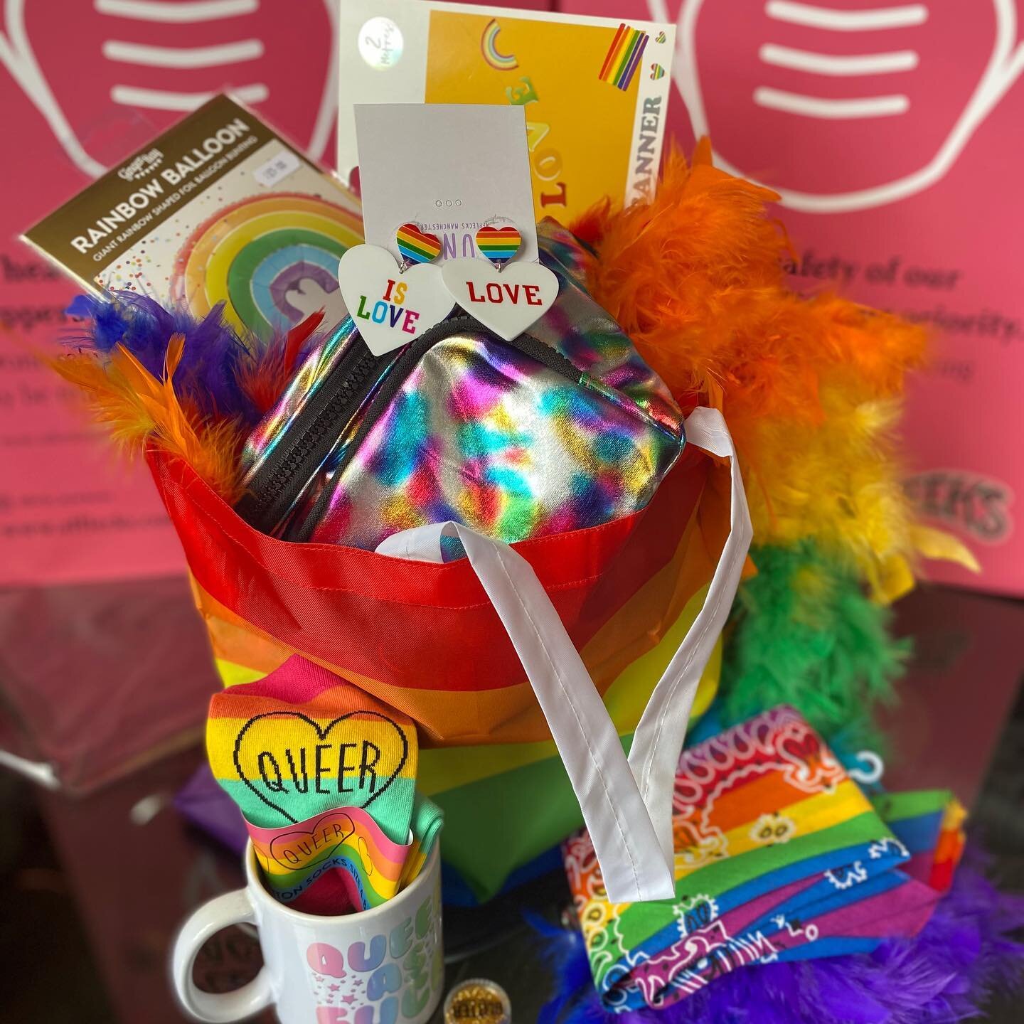 Happy @manchesterpride weekend! Check out the amazing programme that&rsquo;s happening online this year for the Alternative Manchester Pride Festival. And check out this &ldquo;Pride at Home&rdquo; kit put together by @afflecks_manchester - head over