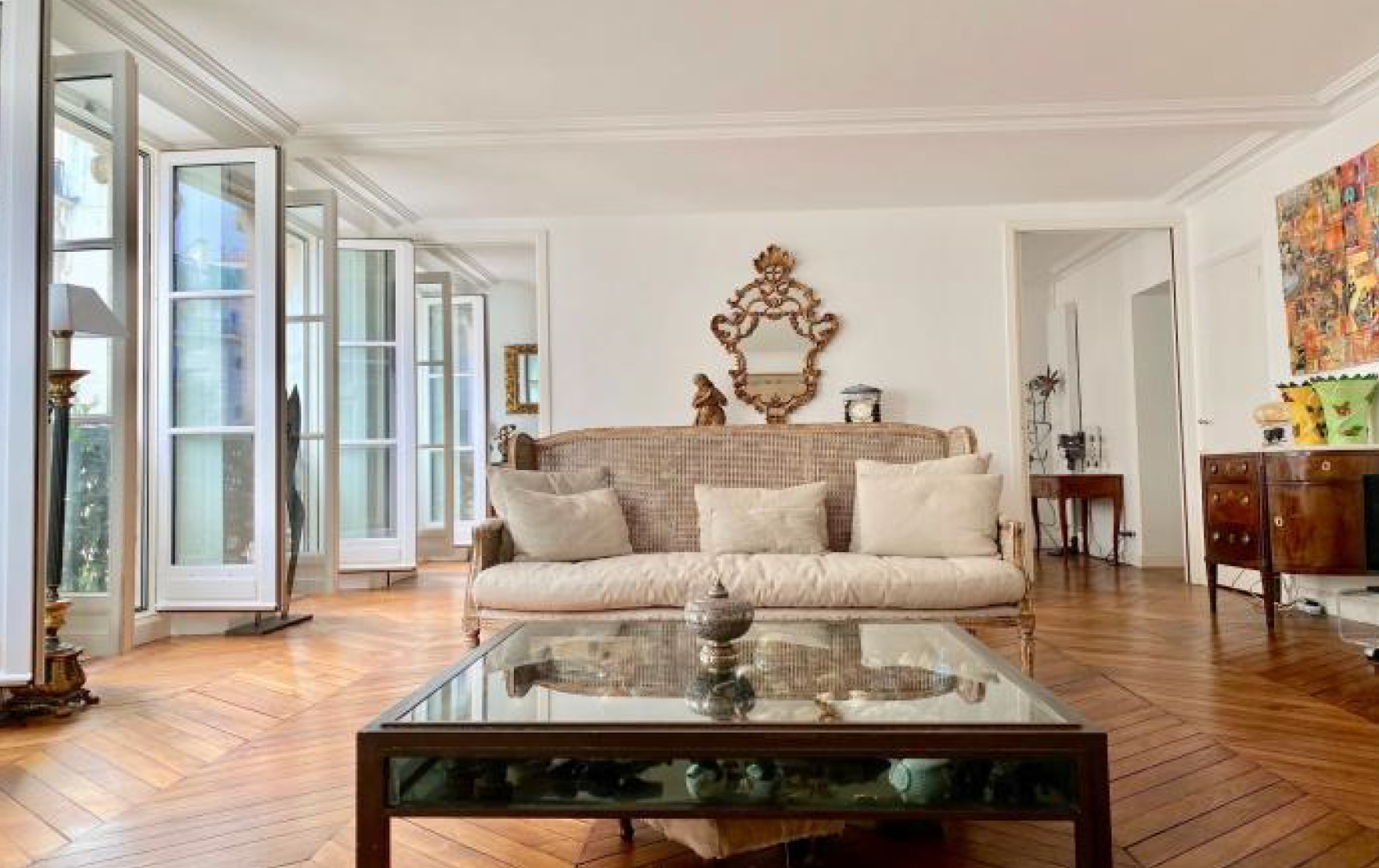 appartement haussmannien parisien au coeur de saint germain parquet charme de l'ancien