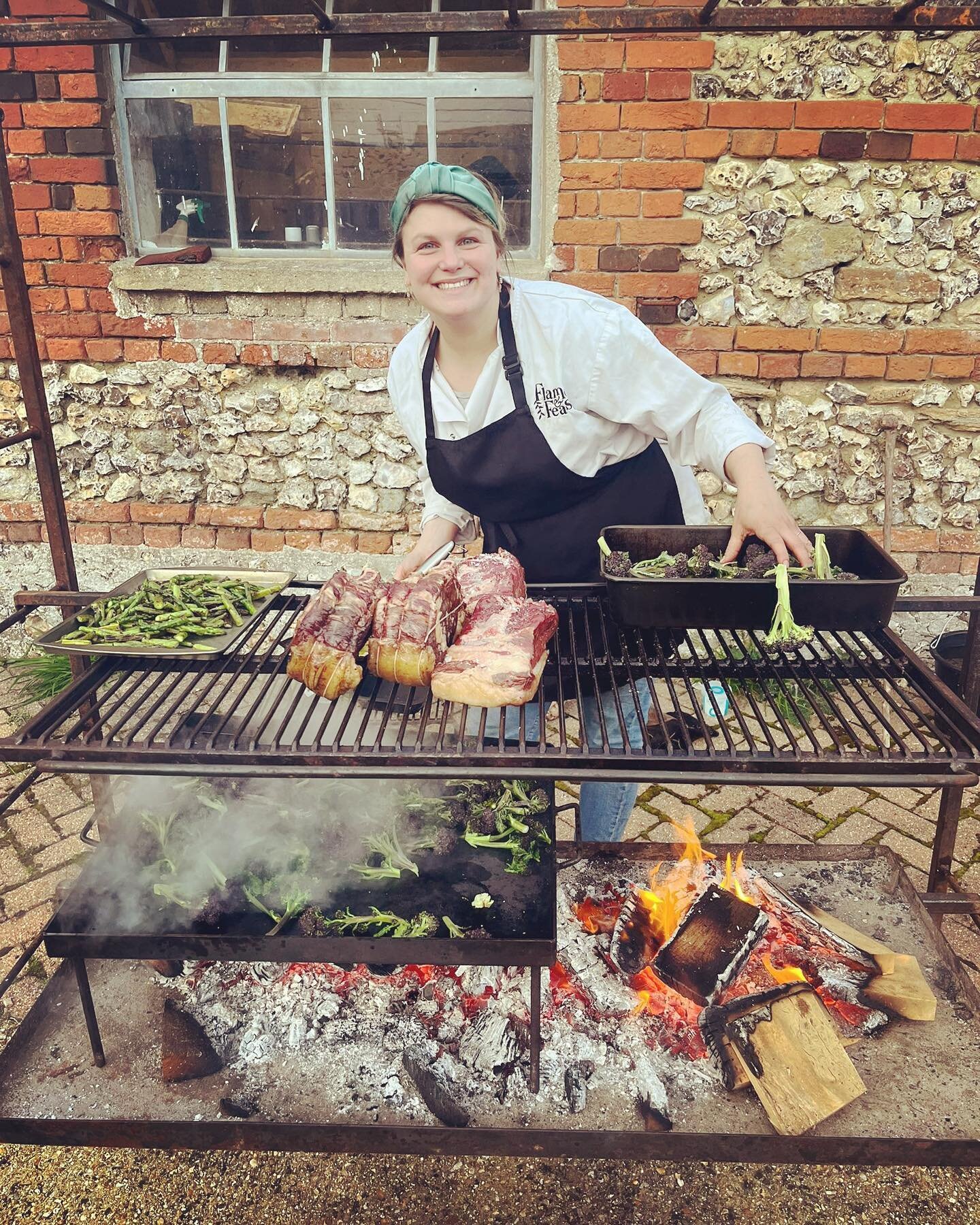 My happy place. Cooking in the sunshine on my fire 🔥 It&rsquo;s been a long winter full of wonderful suppers but we&rsquo;ve all needed a bit of sun shine and it&rsquo;s FINALLY here! Can&rsquo;t wait for many more warmer days -especially by my fire