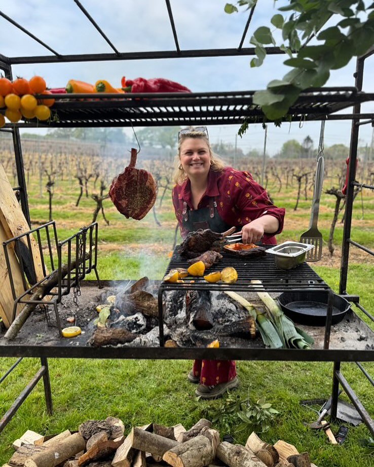 Pure Joy! We were @englishoakvineyard this weekend at the stunning @coastaltents open weekend, meeting a host of amazing wedding and party clients. We had such fun talking to everyone and showing off our food! Here is our founder and chef @theflaming
