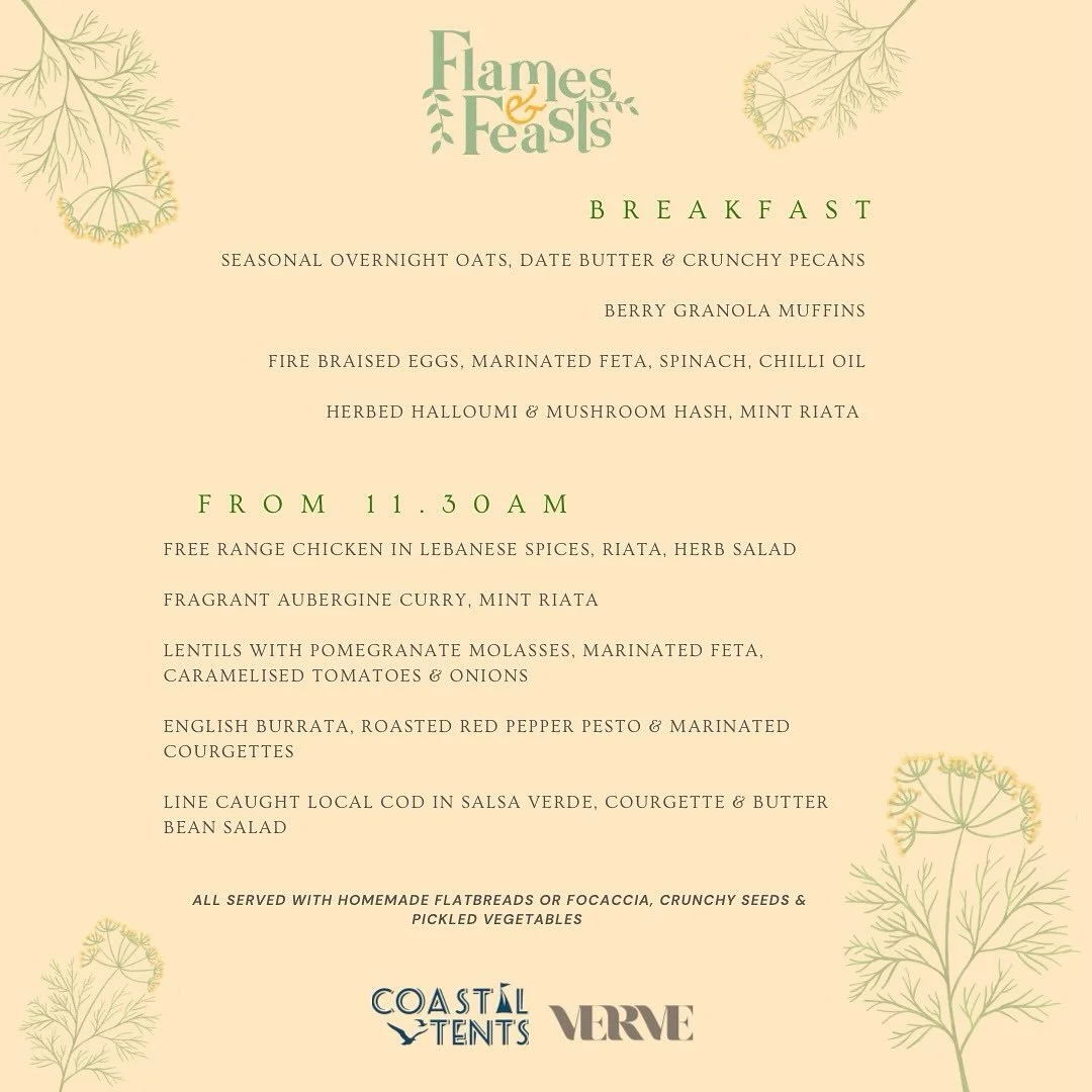 Our menu for @vervefestival 2025 is hereeeee and we are so happy to share it. It&rsquo;s full of delicious and seasonal treats, from local organic aubergines to the most incredible line caught local fish. SO EXCITED to cook this menu all weekend in o