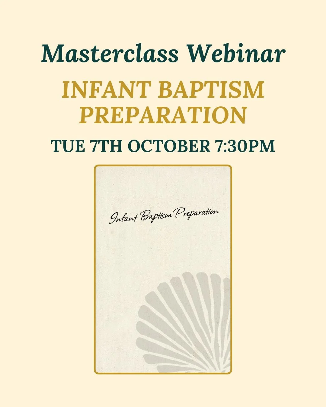 Infant Baptism Preparation: Masterclass