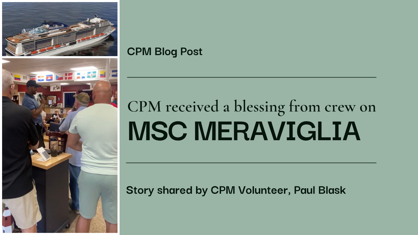 Blessing from MSC Meraviglia