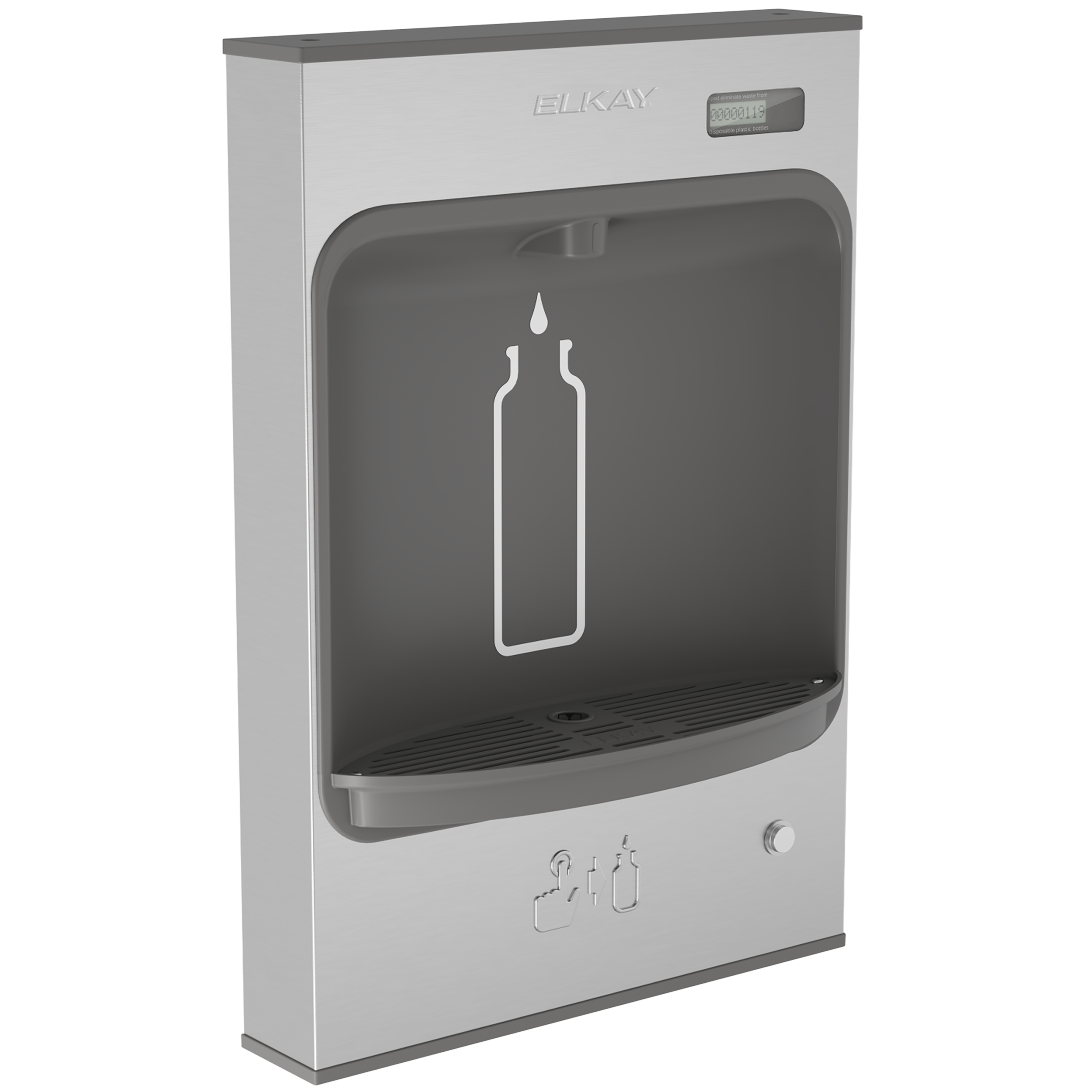 Elkay EZH2O Liv® Pro In-Wall Commercial Filtered Water Dispenser - LBWD2C00WHC:
Offers touchless, sensor-activated filtered water. It's an elegant hands-free filtered dispenser with laminated flow for hospitality and commercial use in lobbies, confer