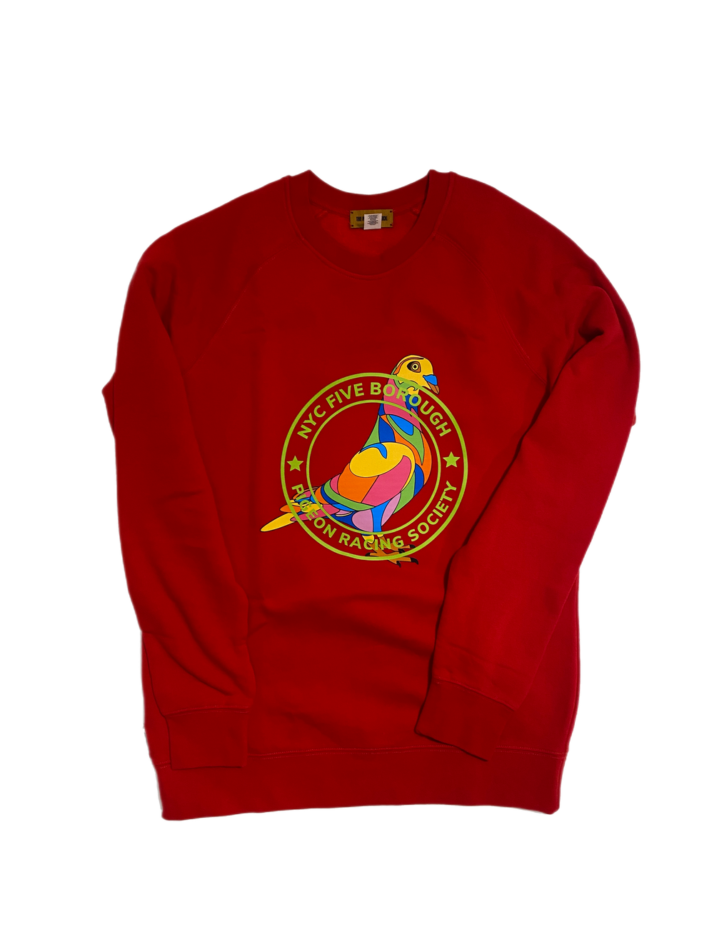 NYC FIVE BOROUGH PIGEON RACING SOCIETY CREWNECK SWEATSHIRT — the