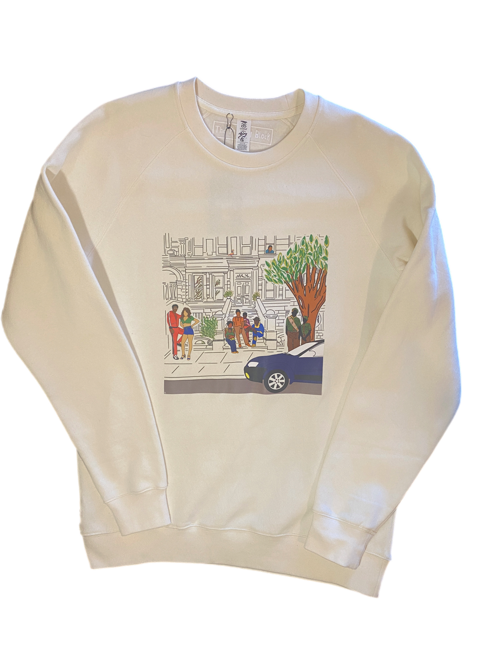NEIGHBORHOOD STOOP CREWNECK SWEATSHIRT — the printing block