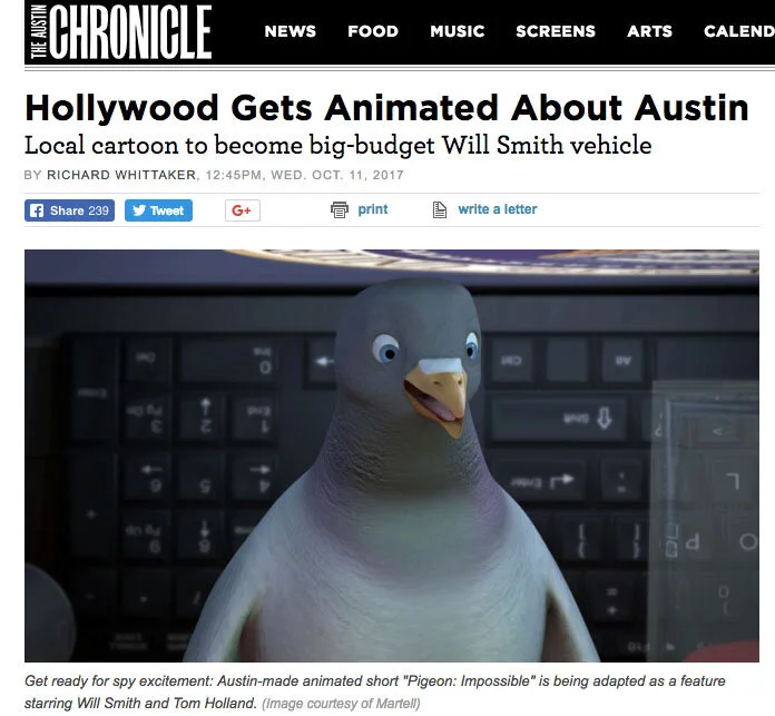 THE AUSTIN CHRONICLE: Hollywood Gets Animated About Austin