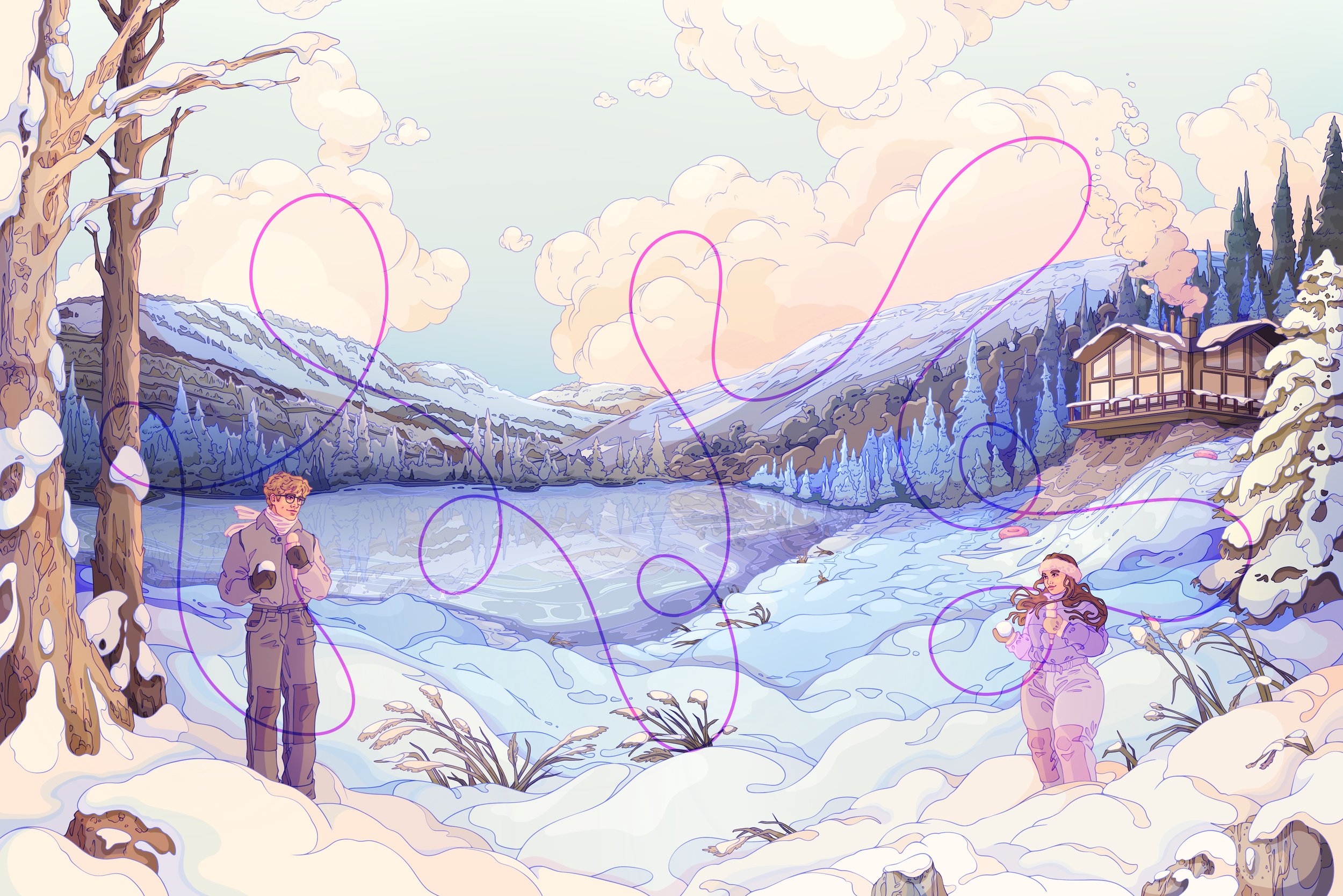 Hardcase Illustration for the Afterlight special edition of 'And Now, Back to You' by B.K. Borison
