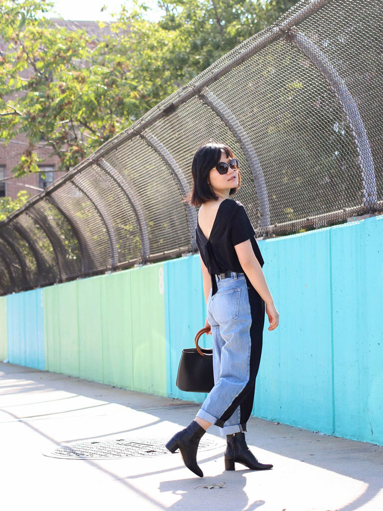 Two-Tone Jeans from Levi's Made & Crafted: Street Style — Living Petite