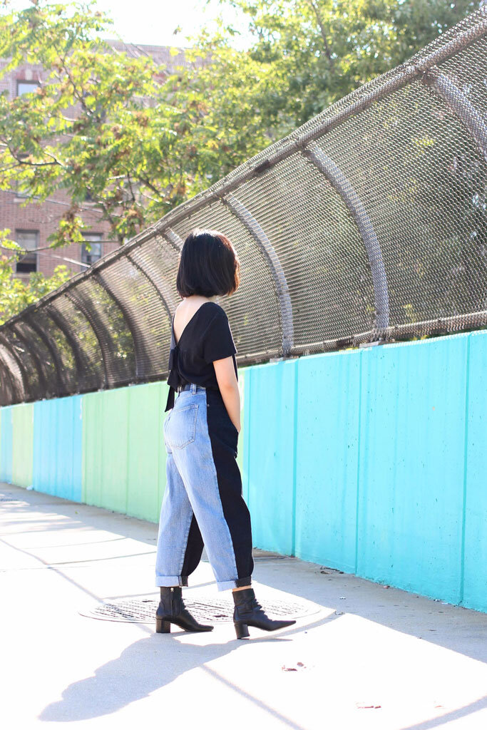 Two-Tone Jeans from Levi's Made & Crafted: Street Style — Living Petite