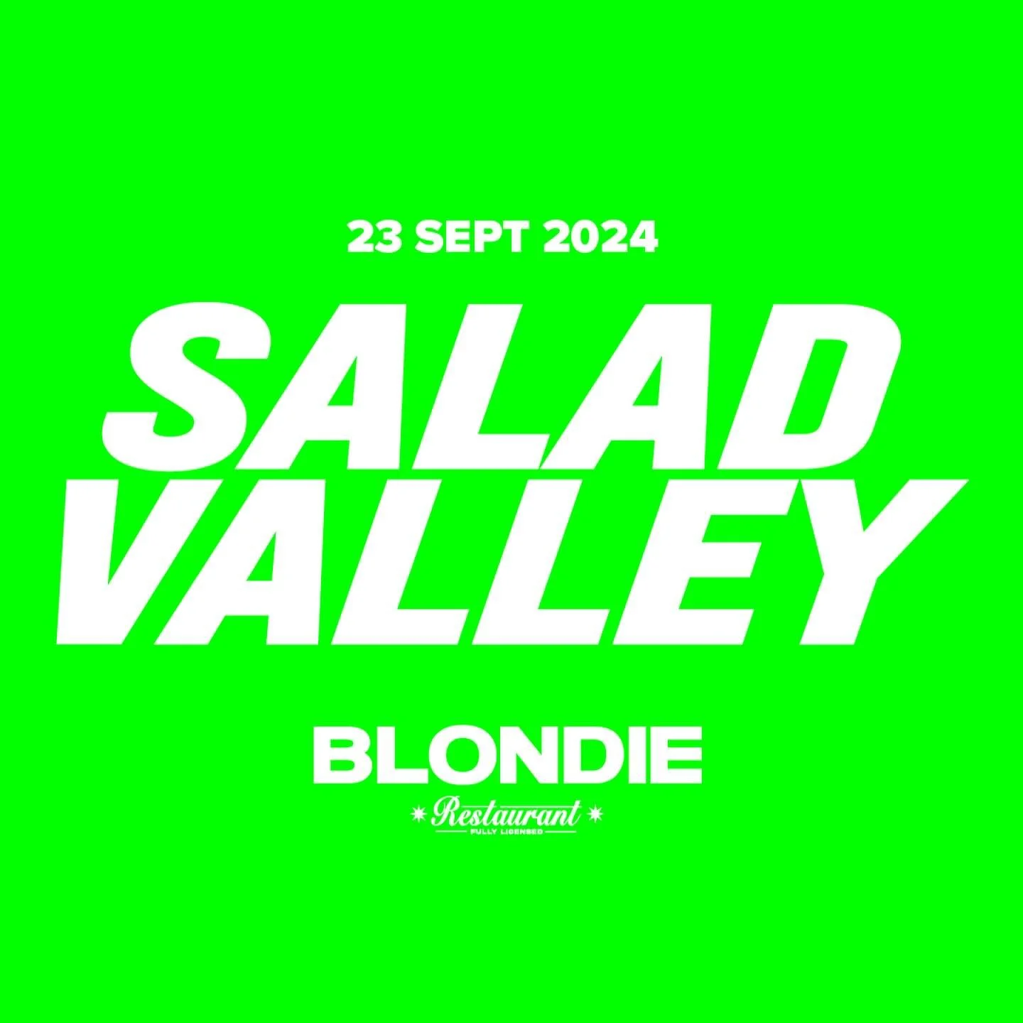 OPEN TODAY. 
2 FOR 1 PALOMA
FREE ACID SALAD 
LOVE YOU