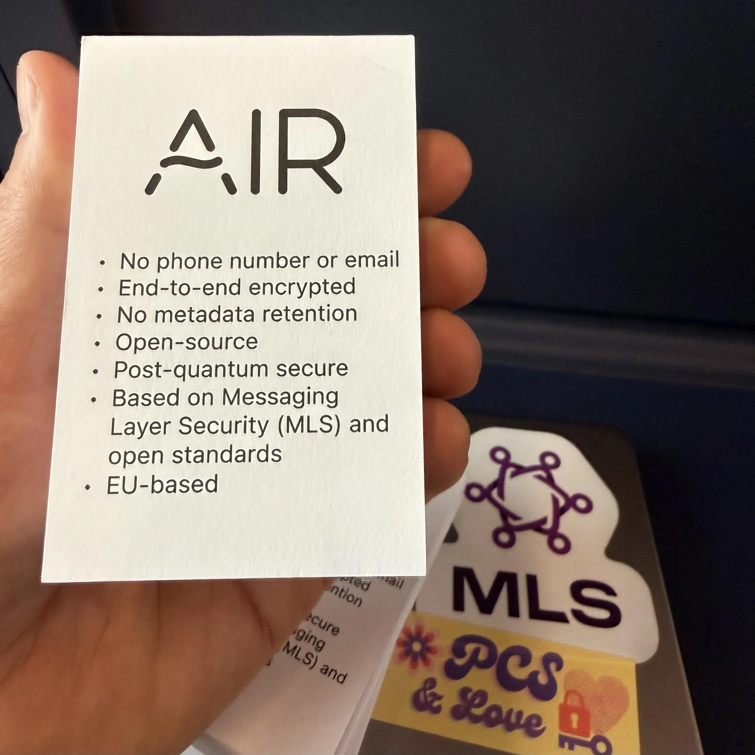 secure communications app air