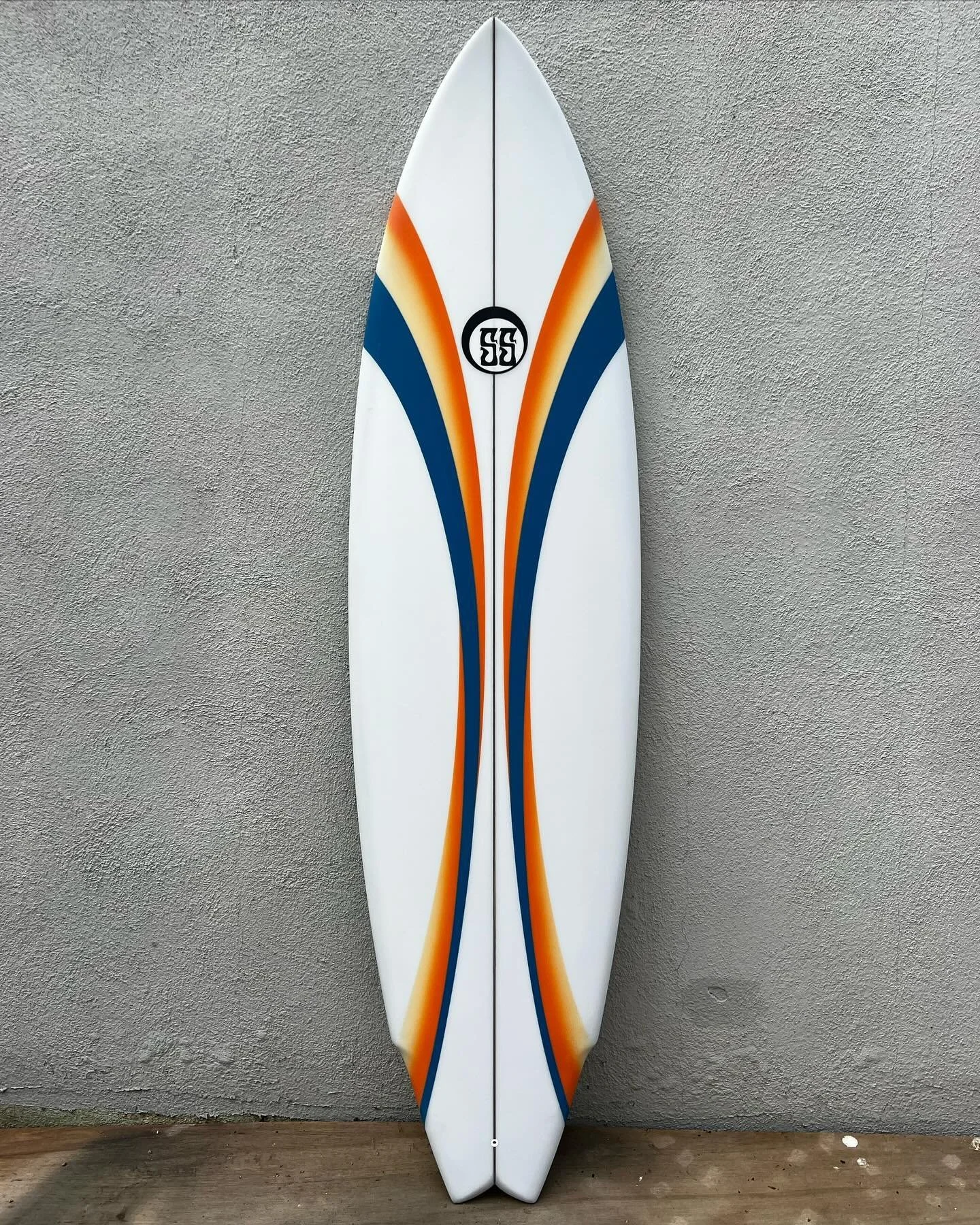New model alert!🚨 Inspired by a clip of Luke Davis at Malibu, Anthony wanted a board to roll in early and cruise, but also go fast and turn hard. I stretched the Buddha Twin outline to 6&rsquo;7&rdquo;, widened the nose at 12&rdquo;, and tail in fro