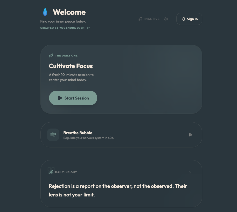 Serenity Mindfulness App