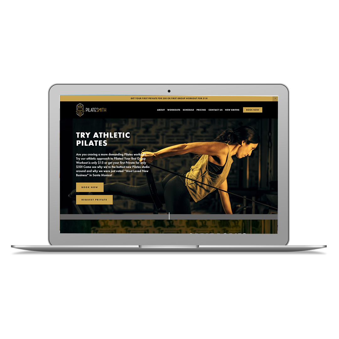 Pilates studio website design for Pilatesmith | Pixality Design