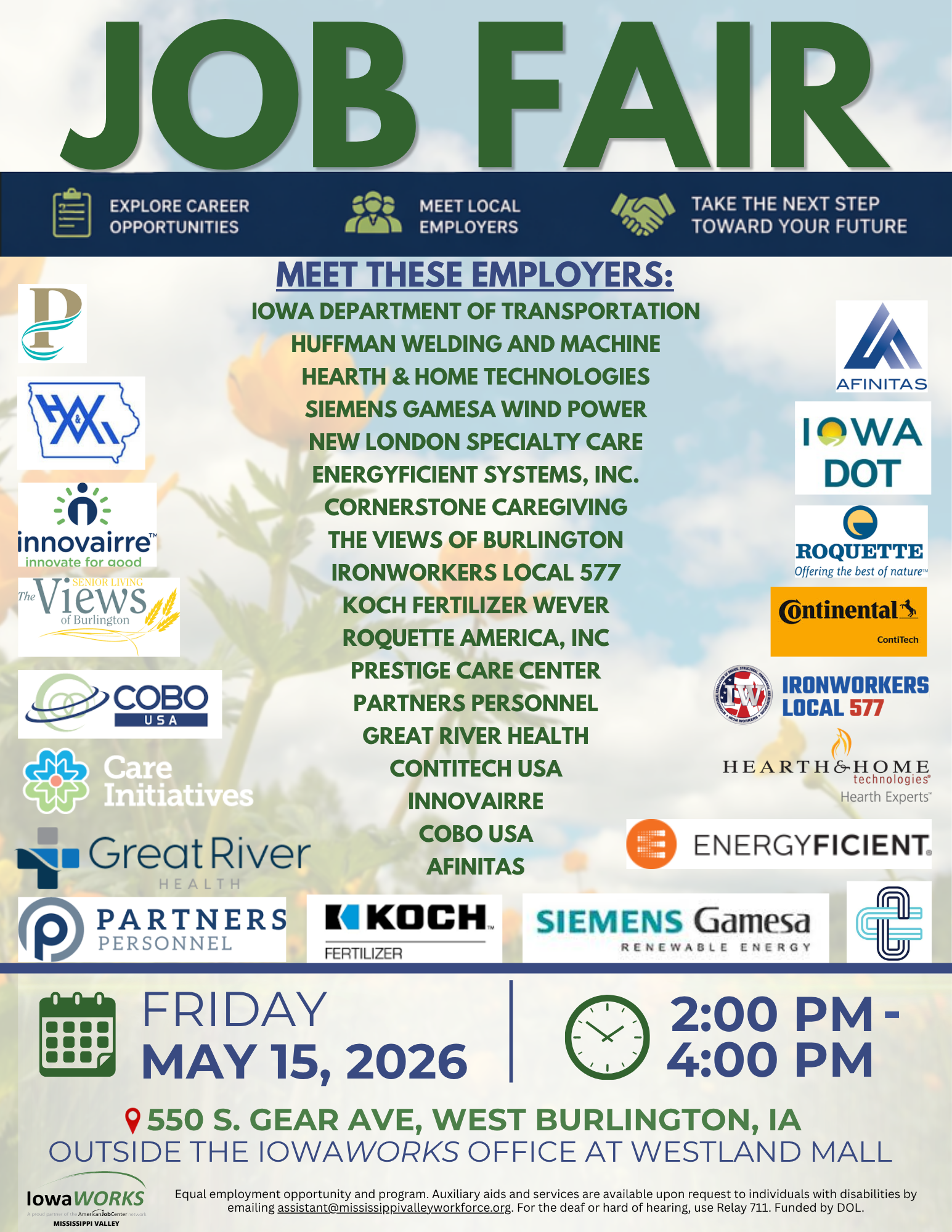 Des Moines County: Job Fair