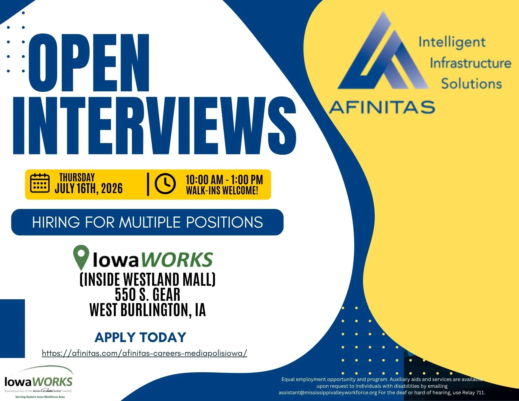 Burlington: Afinitas Open Interviews