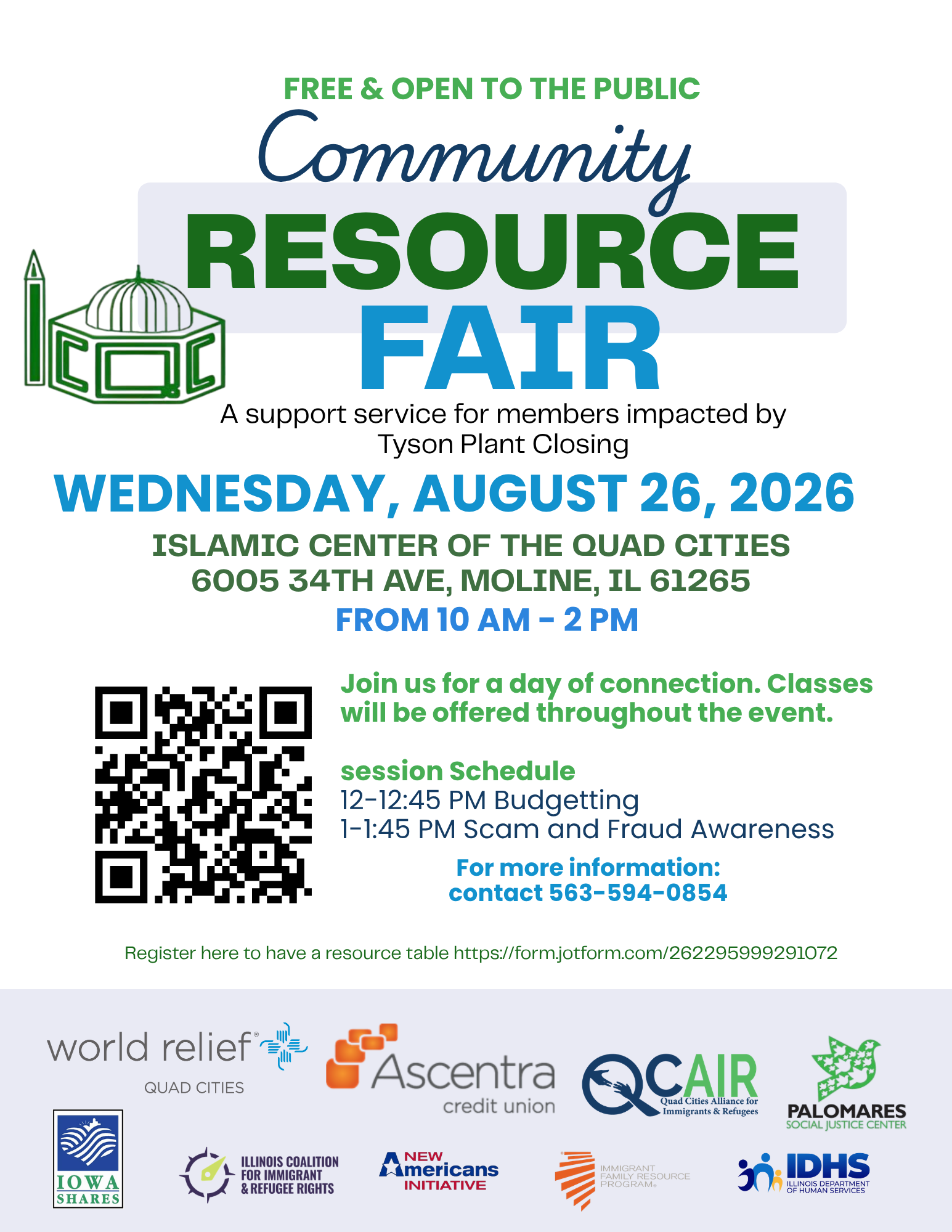 Moline: Resource Fair for Tyson Foods Workers