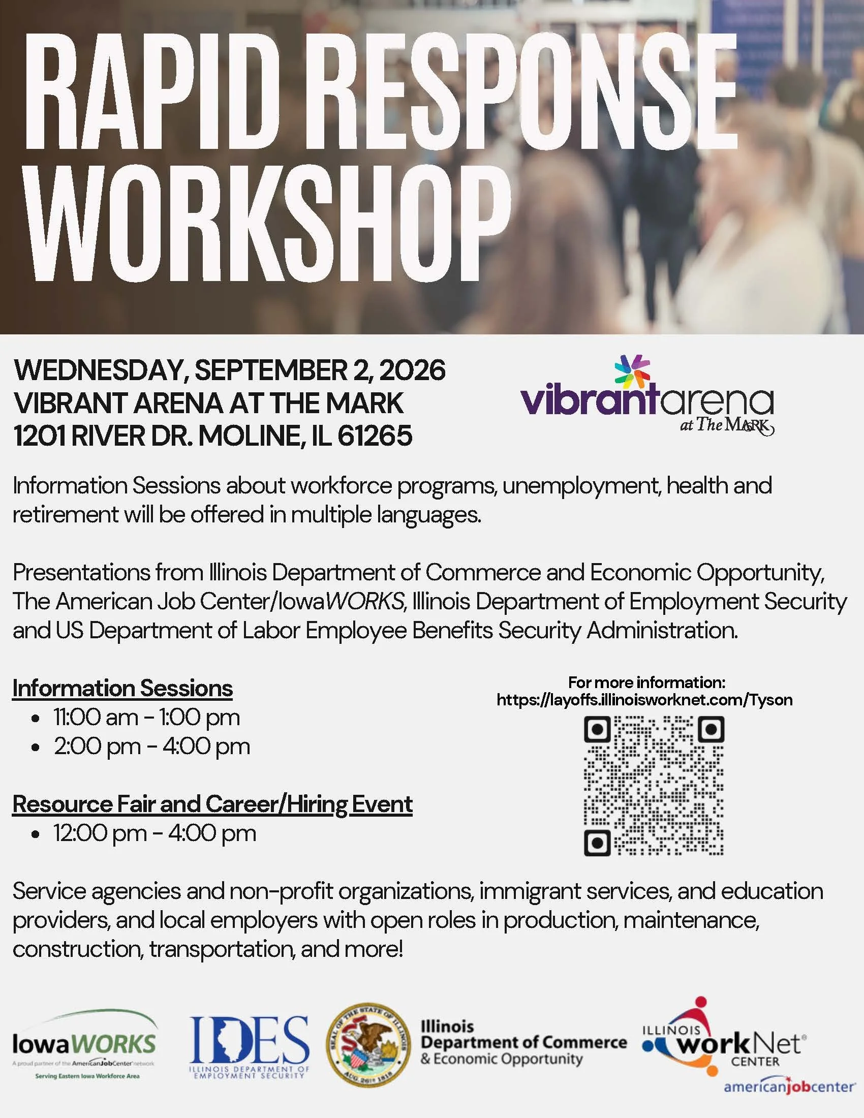 Rock Island: Rapid Response Workshop and Job Fair