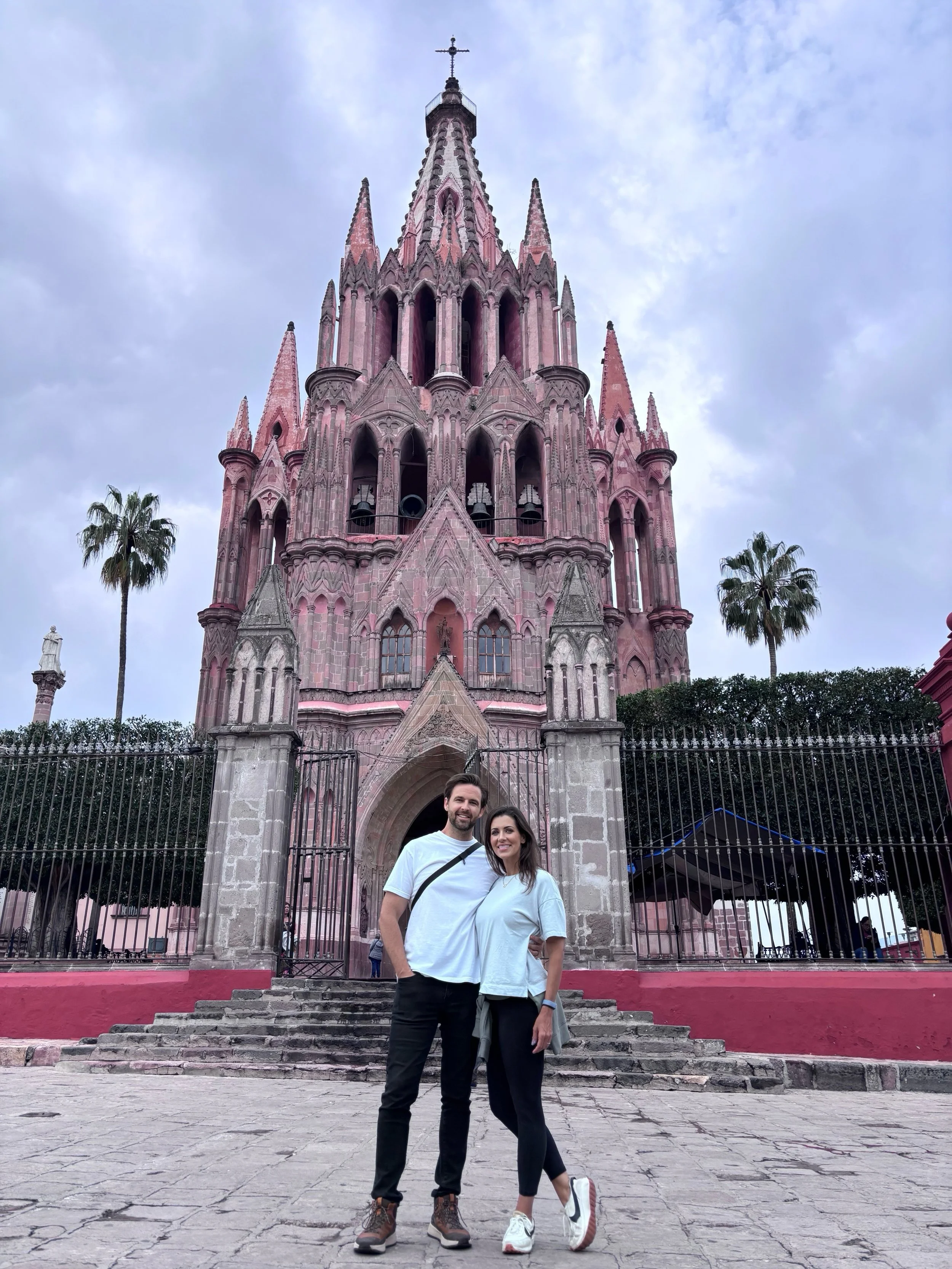 Not matching on purpose but maybe that naturally happens with time, and this photo taken by our kids 🫶🏼 HAPPY ANNIVERSARY @whythecalenot 

14 years stronger, wiser, managing to flourish with whatever life throws our way. Traveling with our family i