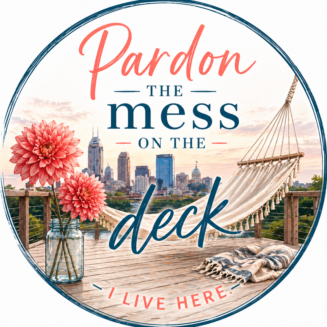 Pardon the Mess on the Porch--We Live Here.