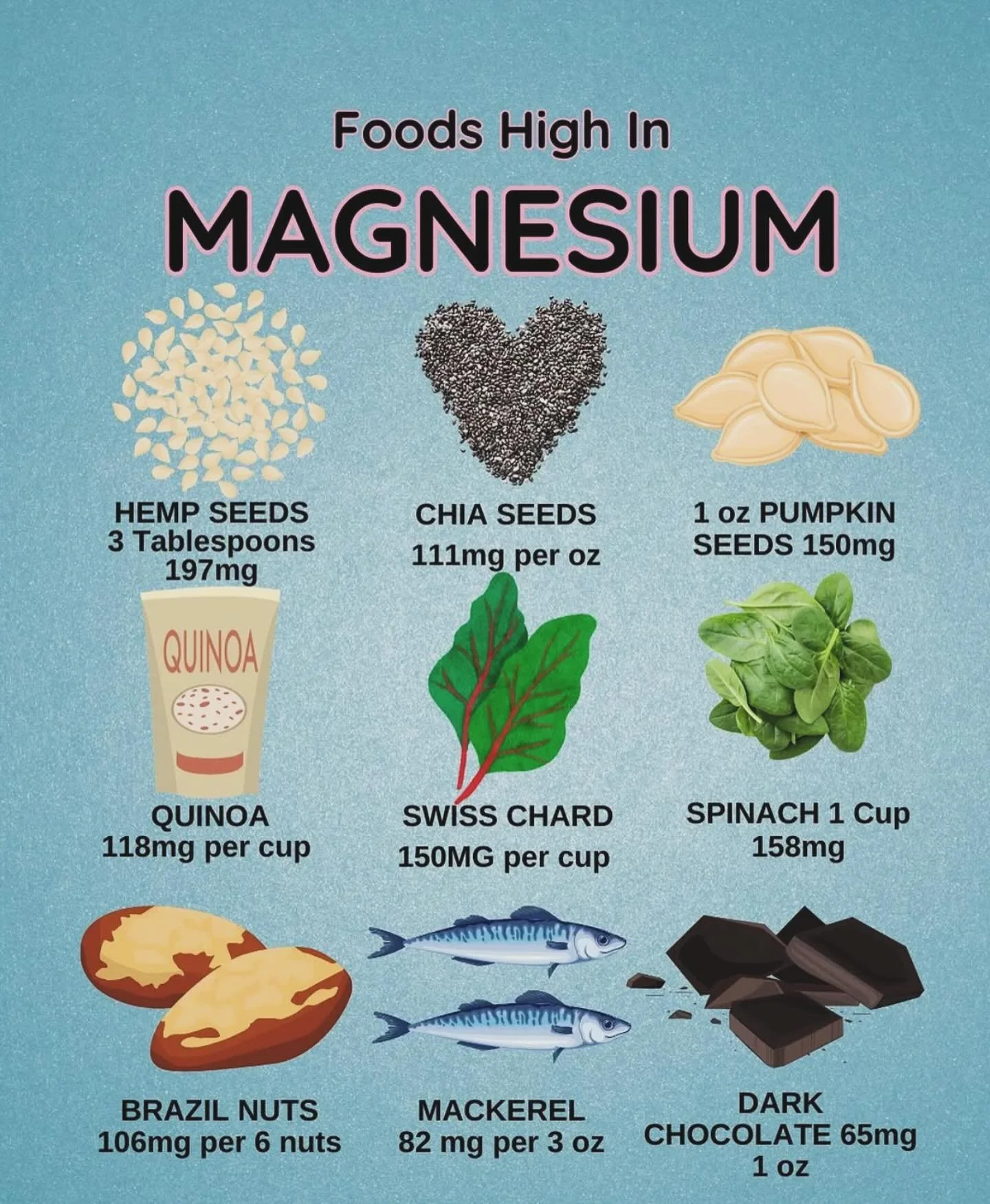 Add these delicious foods to your diet and enjoy more energy, improved muscle and nerve function, regular blood pressure, digestive benefits and better sleep! #sleep #fitness #strength #health #rehab #movementrx #diet #muscles