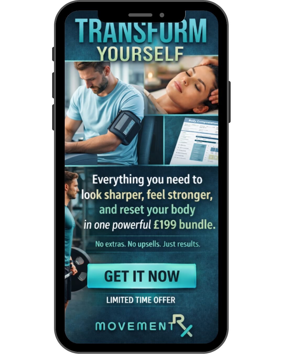 This bundle gives you more insight into your body than months of guesswork &mdash; training, recovery, health data, all in one hit. &pound;199 once. No subscriptions. No fluff. Limited spots. Book now. #HealthMOT
#BodyCheck
#WellnessInvestment
#Train