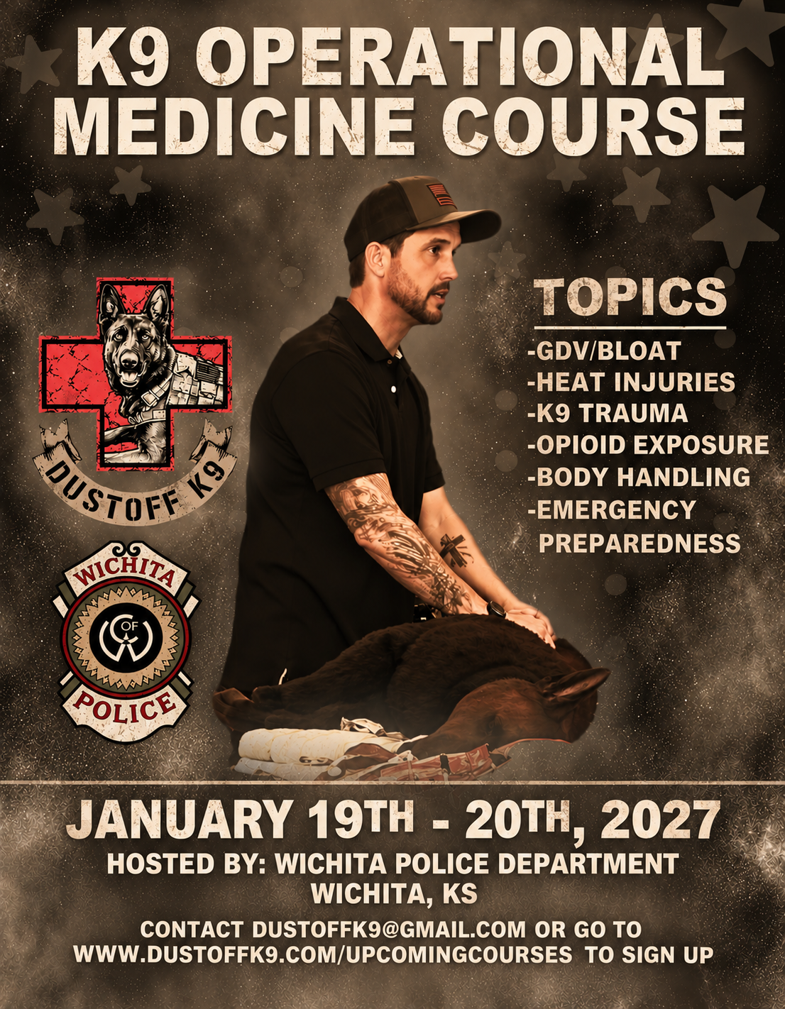 K9 Operational Medicine Course Poster Wichita, KS.png