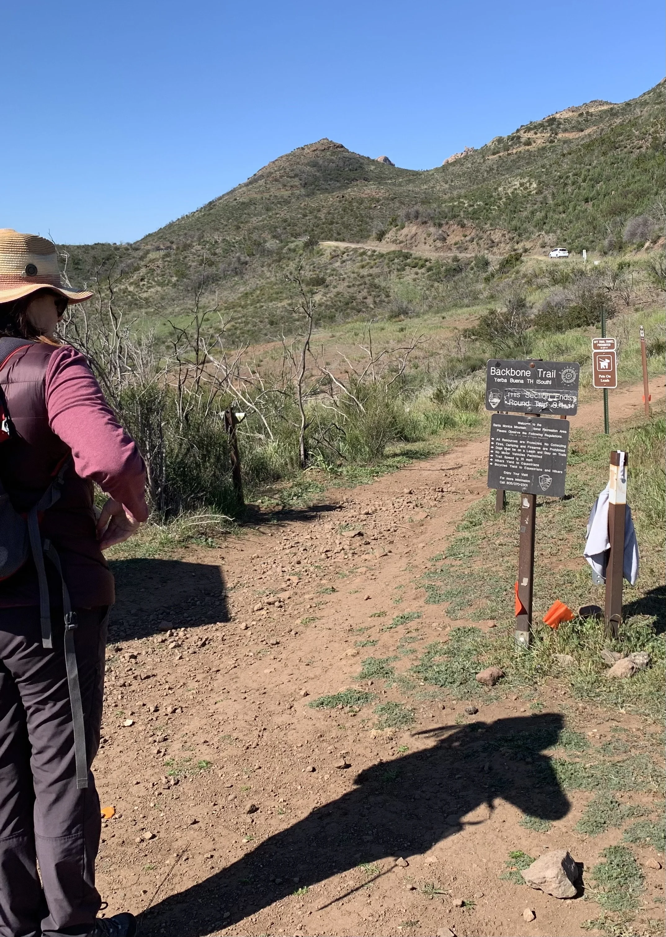  Start of the hike at the Mishe Mokwa parking lot 