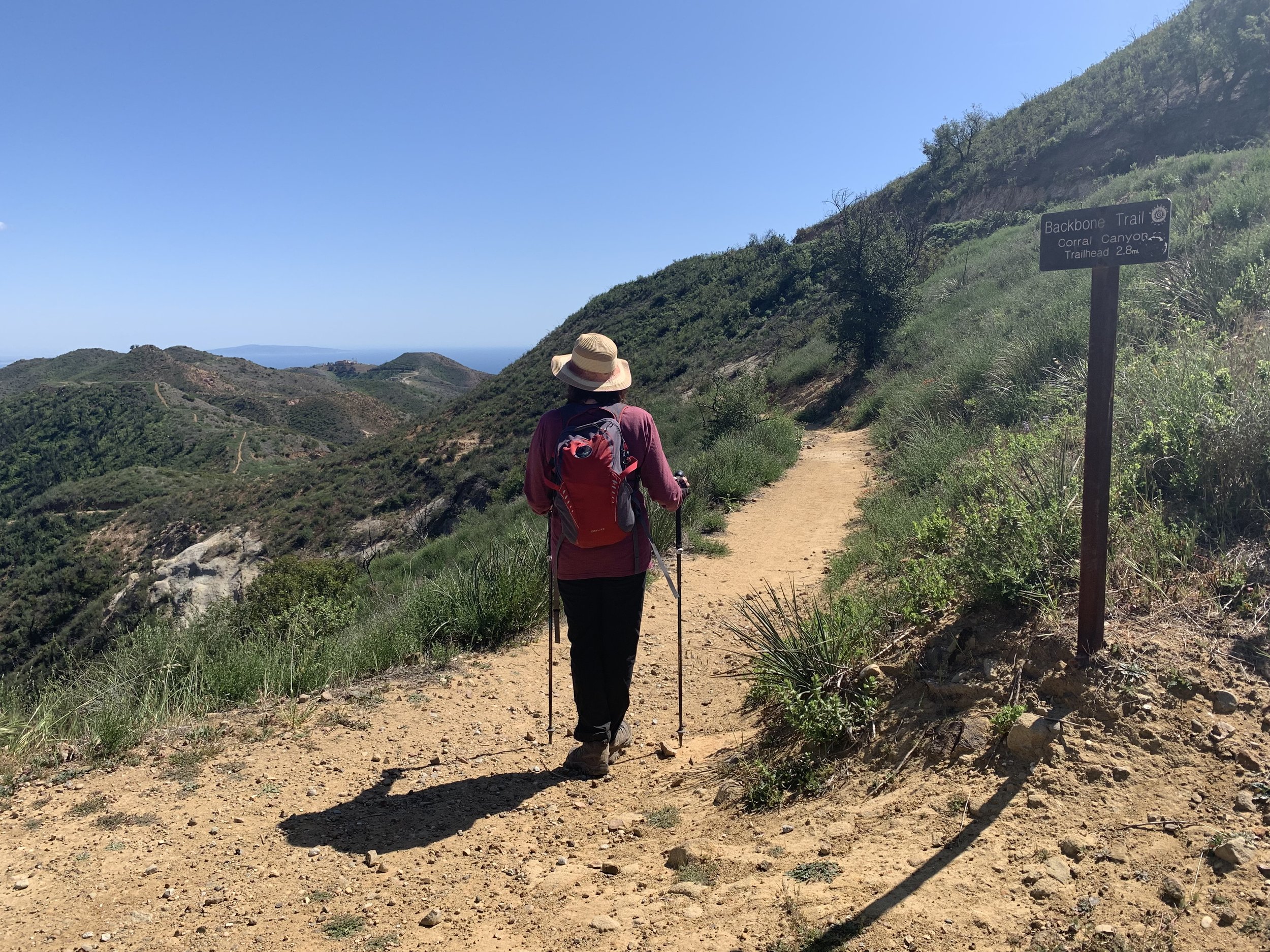 Heading down into Solstice Canyon