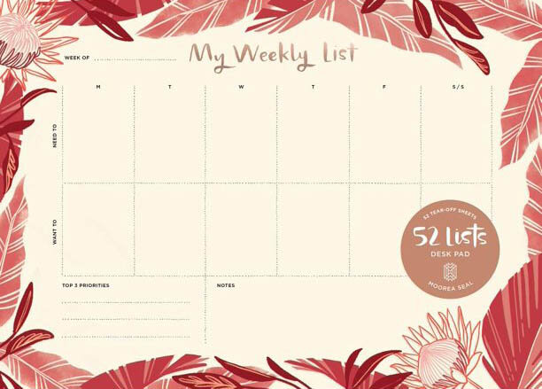 My Weekly List Deskpad