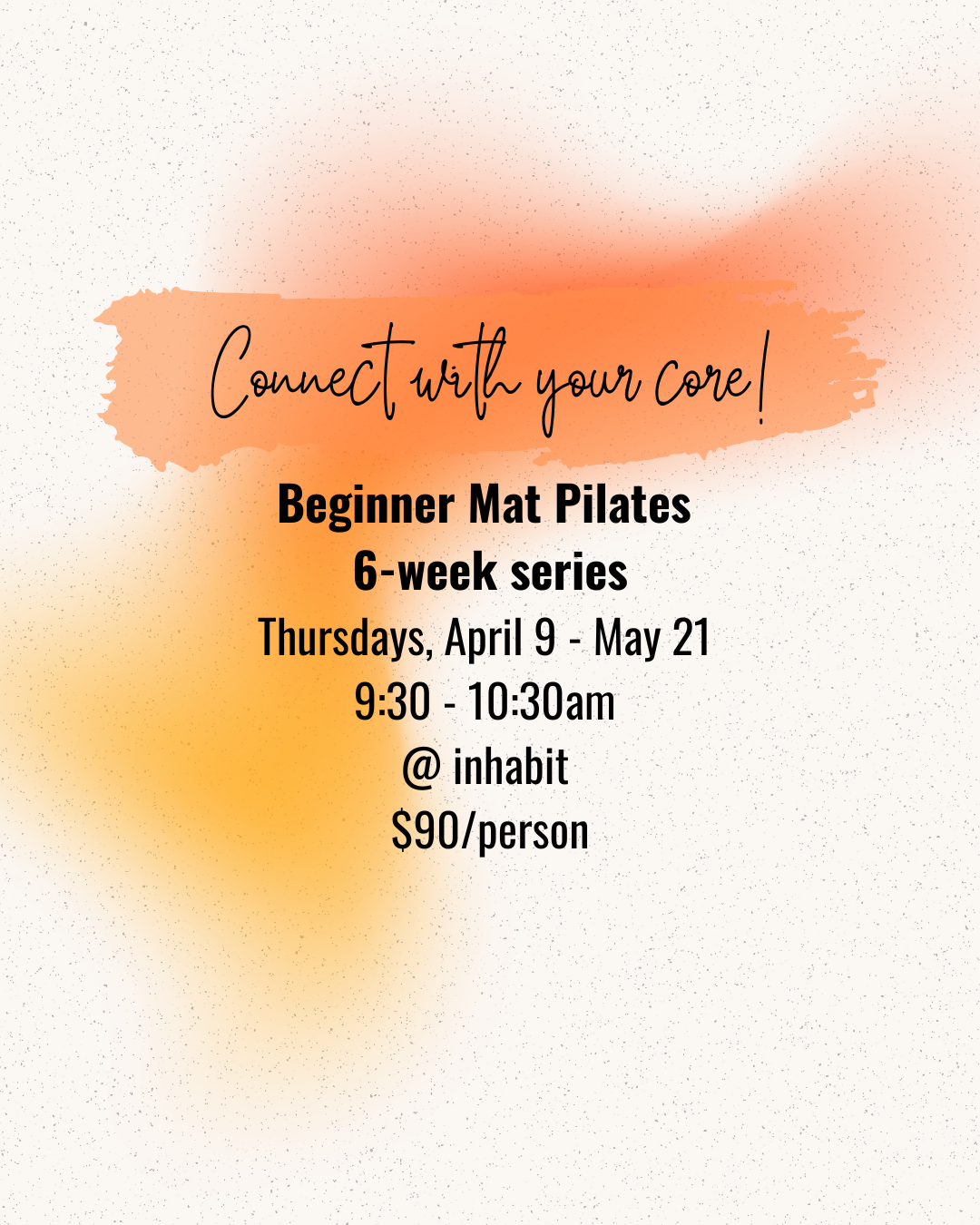 Beginner Mat Pilates 6-week series