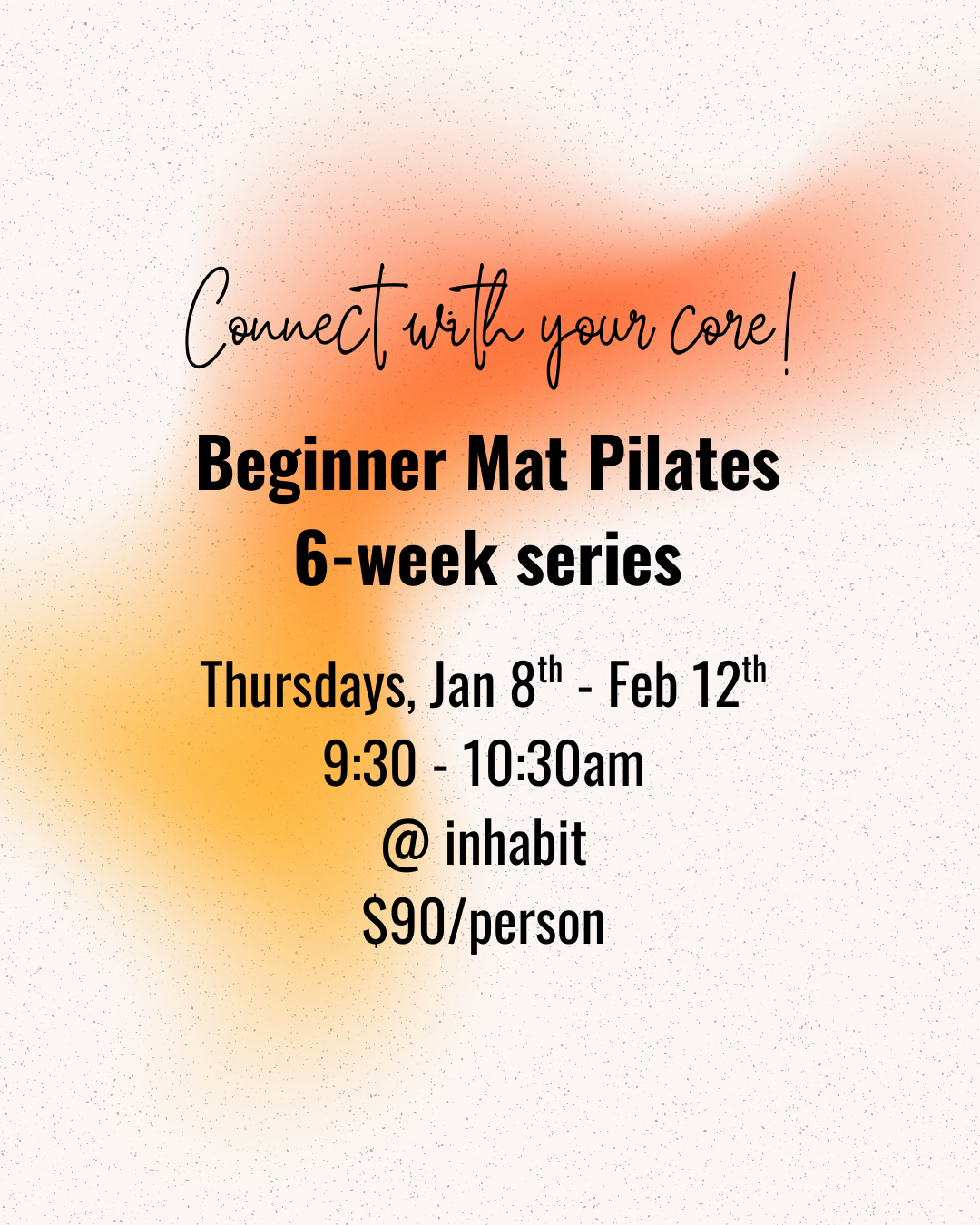 Beginner Mat Pilates 6-week series