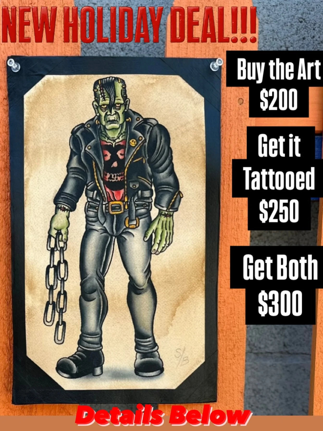 This is an Image that&rsquo;s been Knocking Around my Head and Now that the Paint and Blood is Dry It&rsquo;s Available for you to Own, Wear or Both.
To Claim the Image for Your Very Own&hellip;Get it Tattooed or Both or Give as a Gift Dm or Text 602